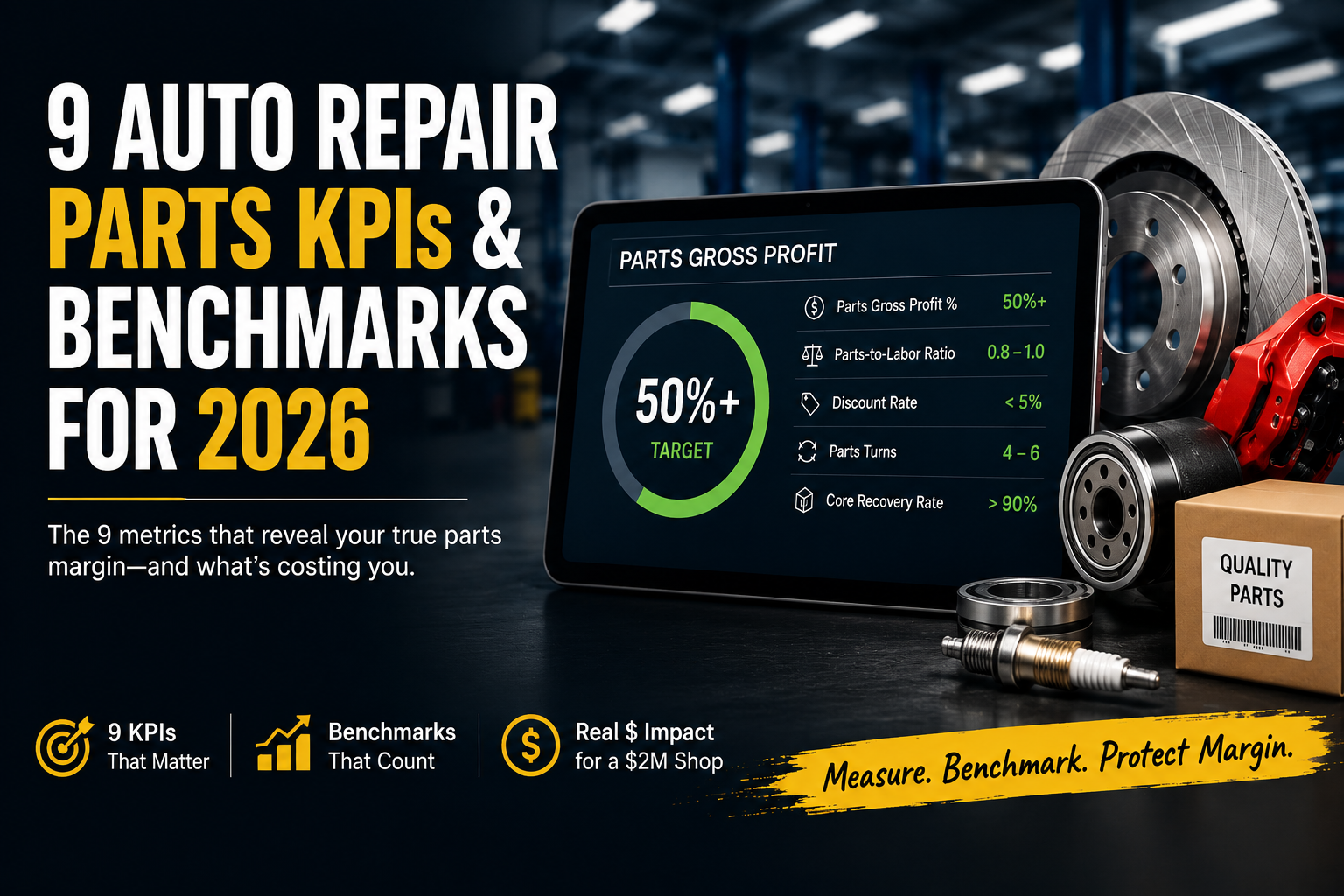 Auto Repair Parts KPIs: The 9 Benchmarks That Tell You If Your Margin Is Healthy