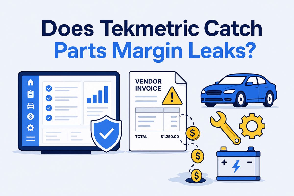 Does Tekmetric Catch Parts Margin Leaks?