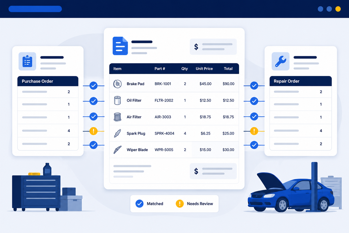 Invoice Reconciliation Software for Auto Shops